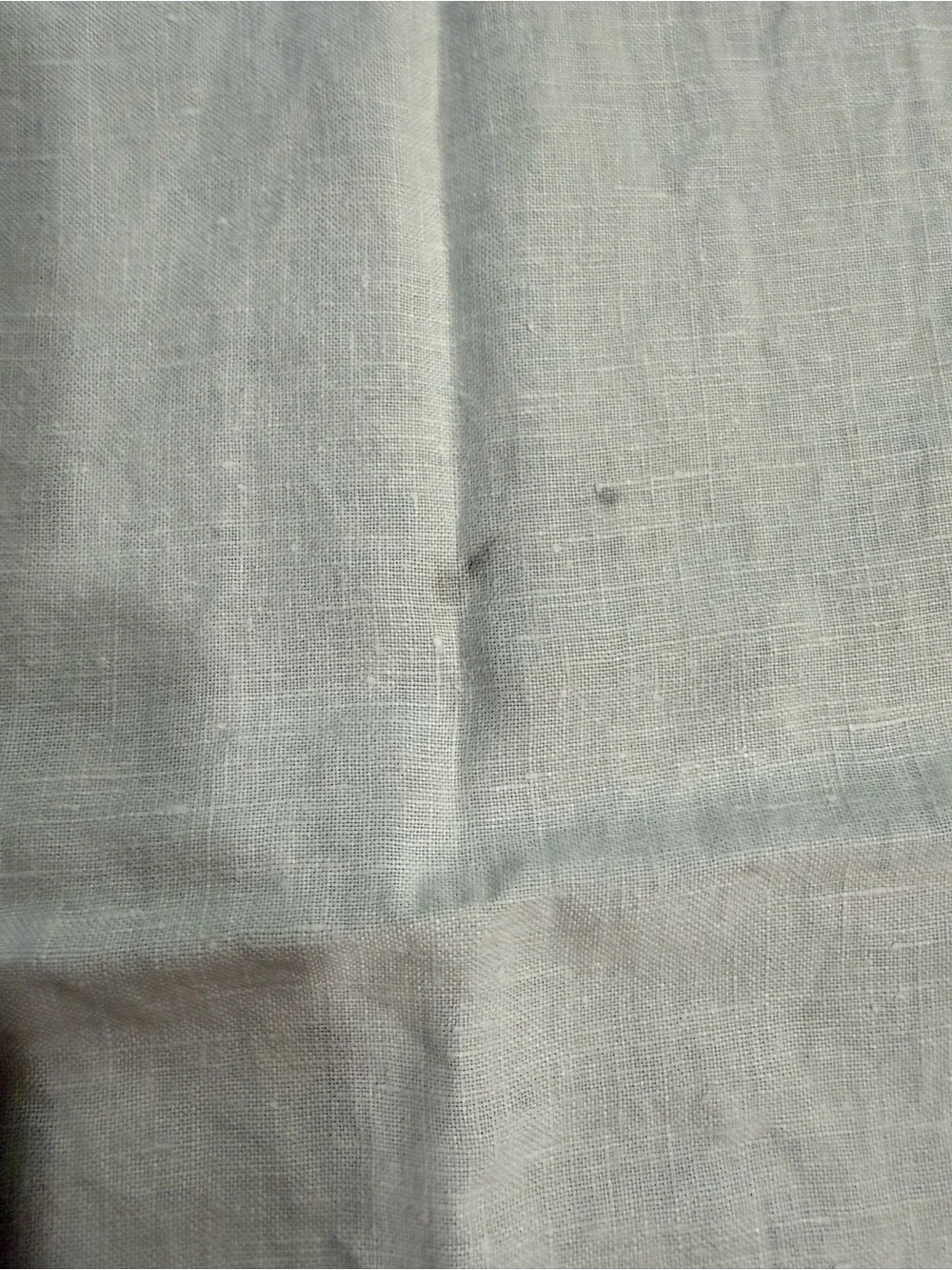 White Embroidered Linen Table Runner